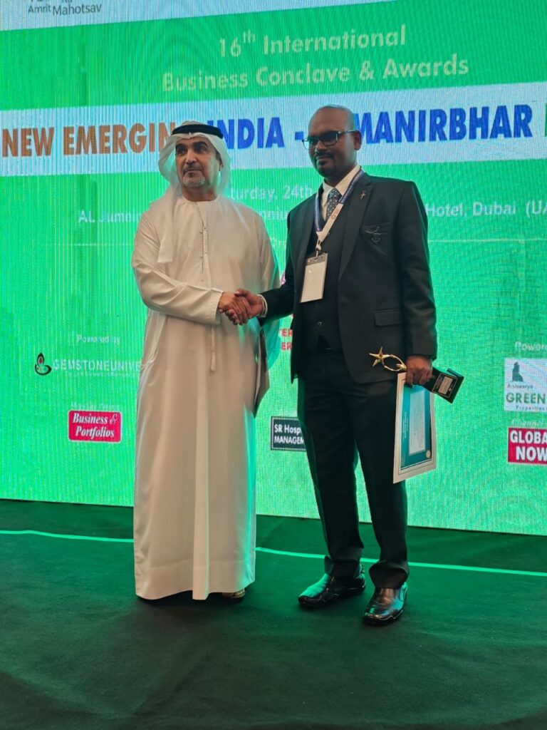 Pune based Young Businessman awarded for Outstanding Business Leadership Award at Dubai